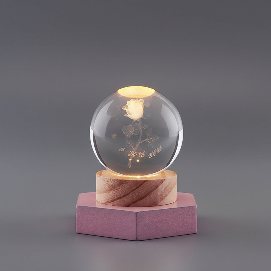 LumiOrb | 3D Crystal Ball Night Lamp