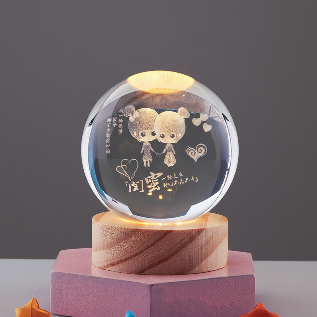 LumiOrb | 3D Crystal Ball Night Lamp