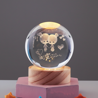 LumiOrb | 3D Crystal Ball Night Lamp