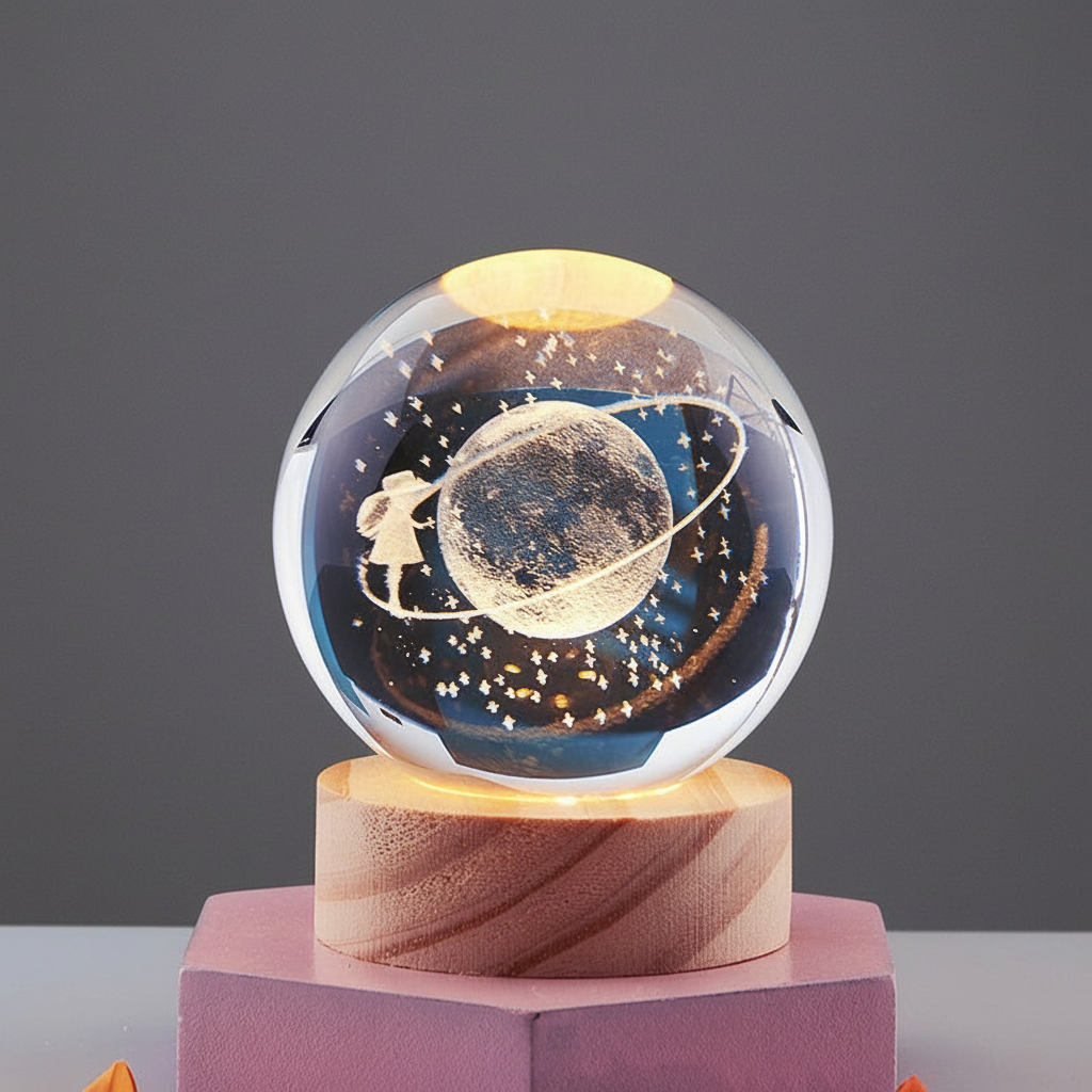 LumiOrb | 3D Crystal Ball Night Lamp