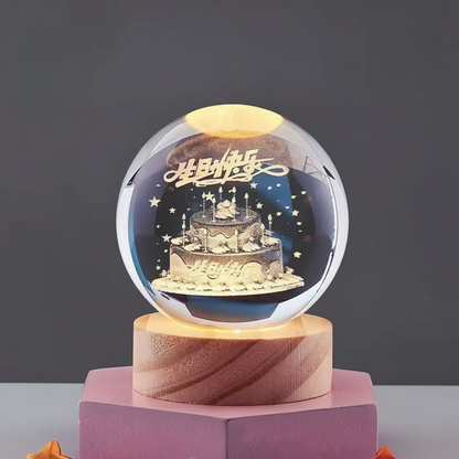 LumiOrb | 3D Crystal Ball Night Lamp