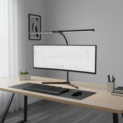 360° Clip LED Desk Lamp | Adjustable Brightness & Modes