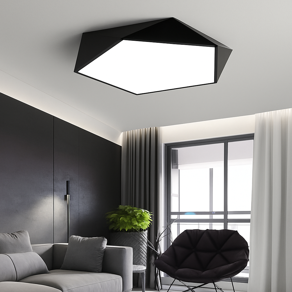 Geometric LED Ceiling Light | Modern Design Fixture 2