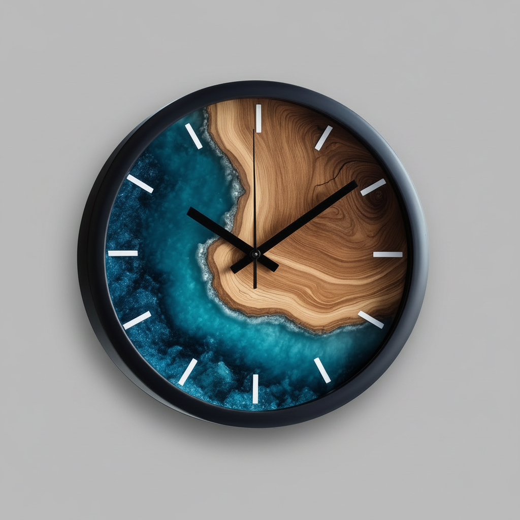 Large Modern Wall Clock | BirchBeat Minimalist Wooden Design
