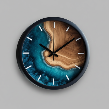Large Modern Wall Clock | BirchBeat Minimalist Wooden Design
