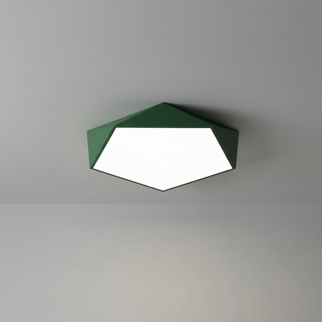 Geometric LED Ceiling Light | Modern Design Fixture