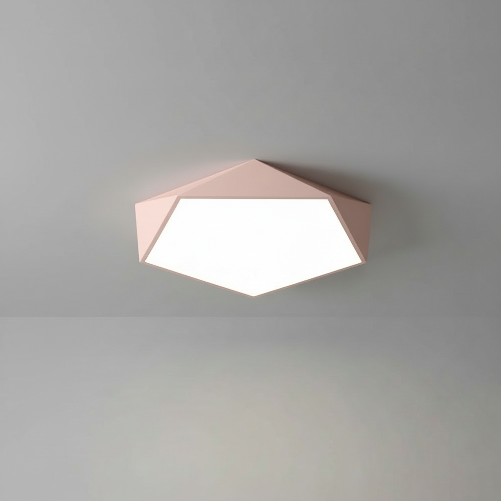 Geometric LED Ceiling Light | Modern Design Fixture