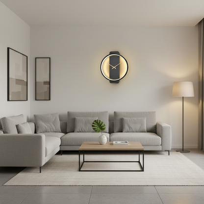 AuraTime | Modern Digital Wall Clock with LED Display