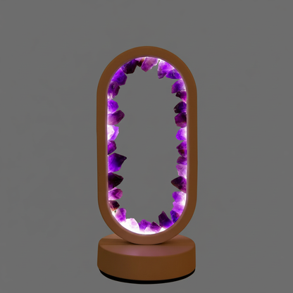 Amethyst Serenity Lamp | Natural Calming Light Decor