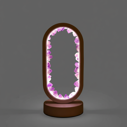 Amethyst Serenity Lamp | Natural Calming Light Decor