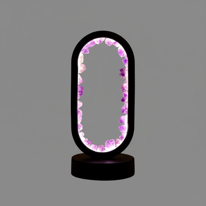 Amethyst Serenity Lamp | Natural Calming Light Decor