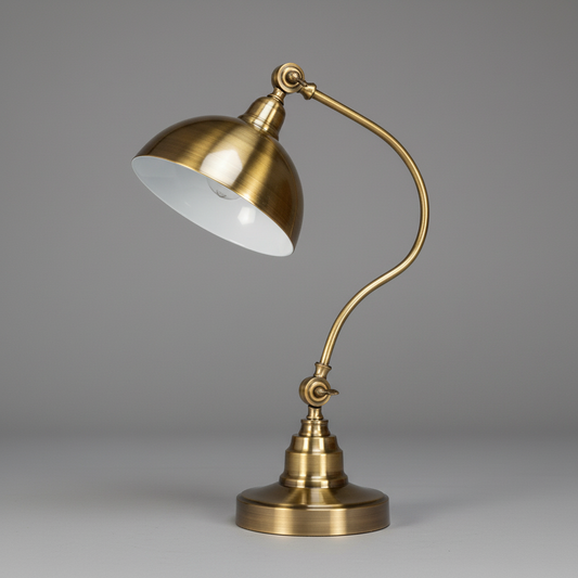 Punk Gold Rustic Desk Lamp | Stylish Bedside Table Lighting