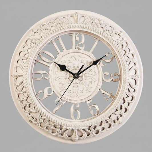 Antique Elegance | Wall Clock 40cm Antique Gold Metal